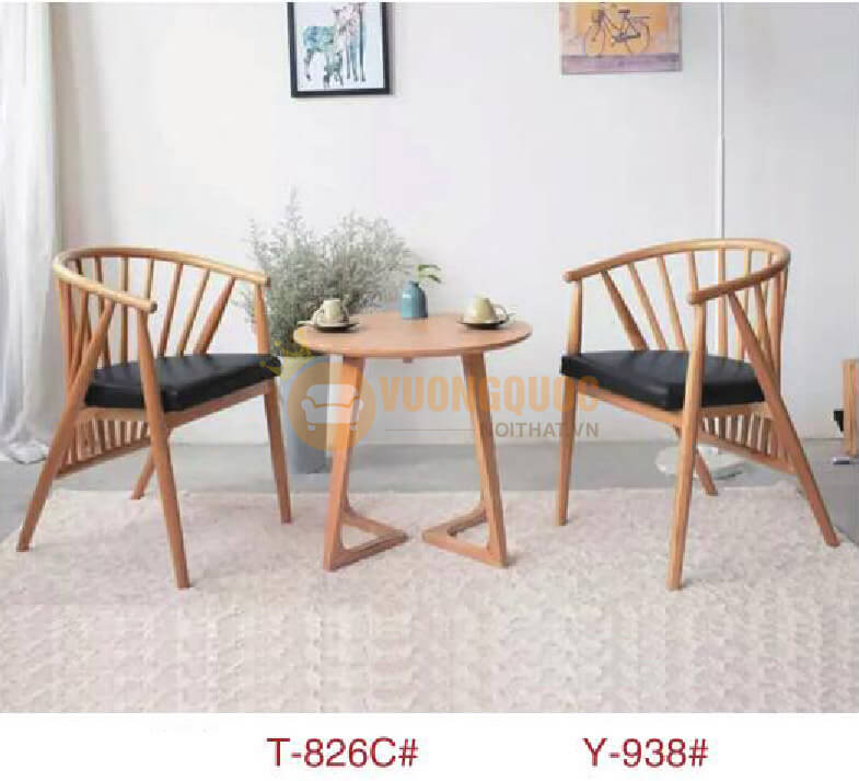 Bộ bàn ghế quán cafe nhỏ gọn HOY T826C-1